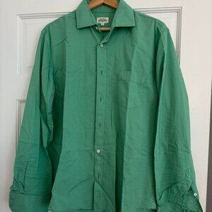 Hartford Alternative Classics Green Button Down